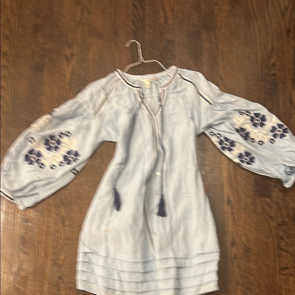 Chelsea & Violet White Long Sleeve Bishop Dress